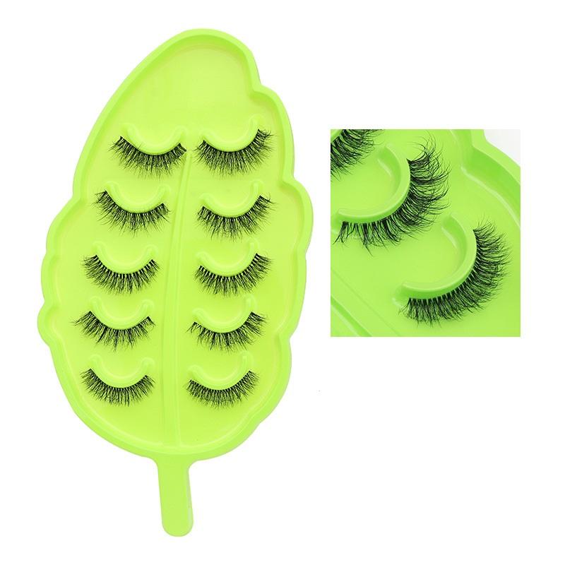 

5 пар 3D вій Накладні вії Інструменти для макіяжу Натуральні довгі густі об’ємні вії Краса Пухнасті вії Лисиця