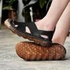 Men's sandals men's spring and summer new leather bag head hole shoes leather sandals men's 4546 large size beach shoes