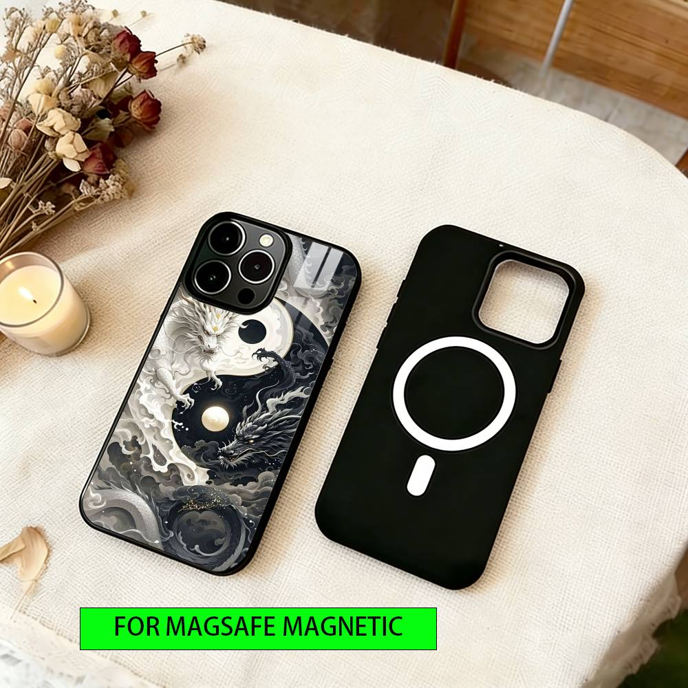 Sacred Dragon Phone Case For iPhone17,16,15,14,13,12,11 Plus,Pro Magnetic with Magsafe Wireless Charging