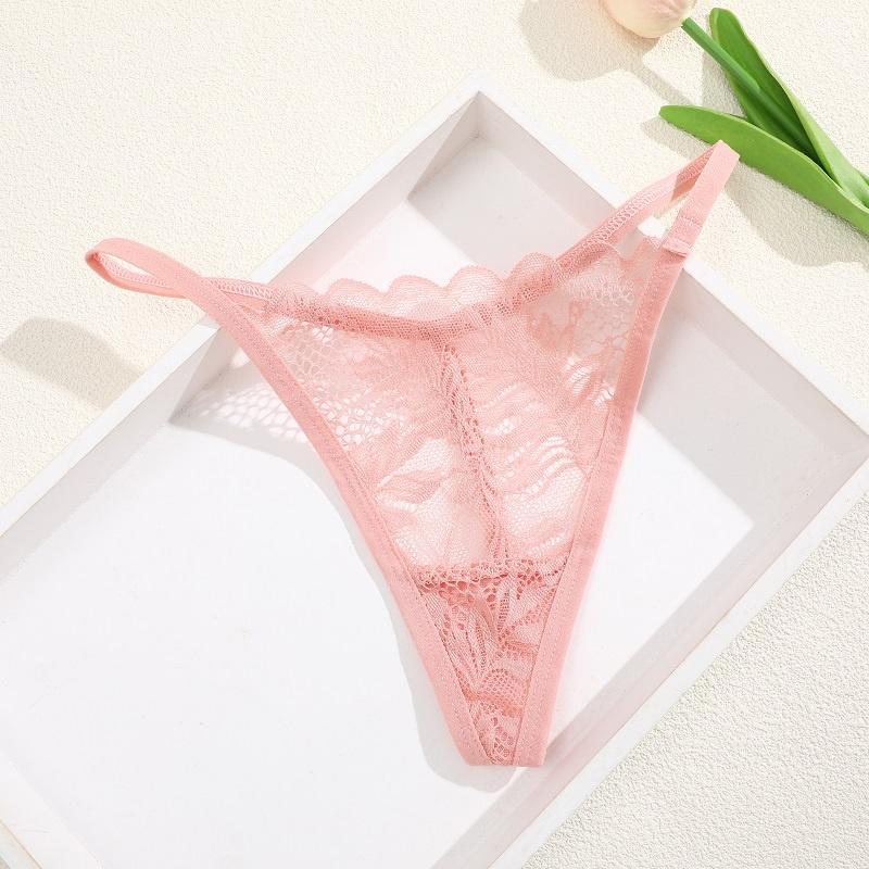 

FINETOO кружевные трусики бикини быстросохнущее нижнее белье для женщин сексуальные трусы XL розовый