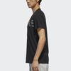 adidas T Shirts Men's Black Crew Neck Moderate Straight Fit DZ1989