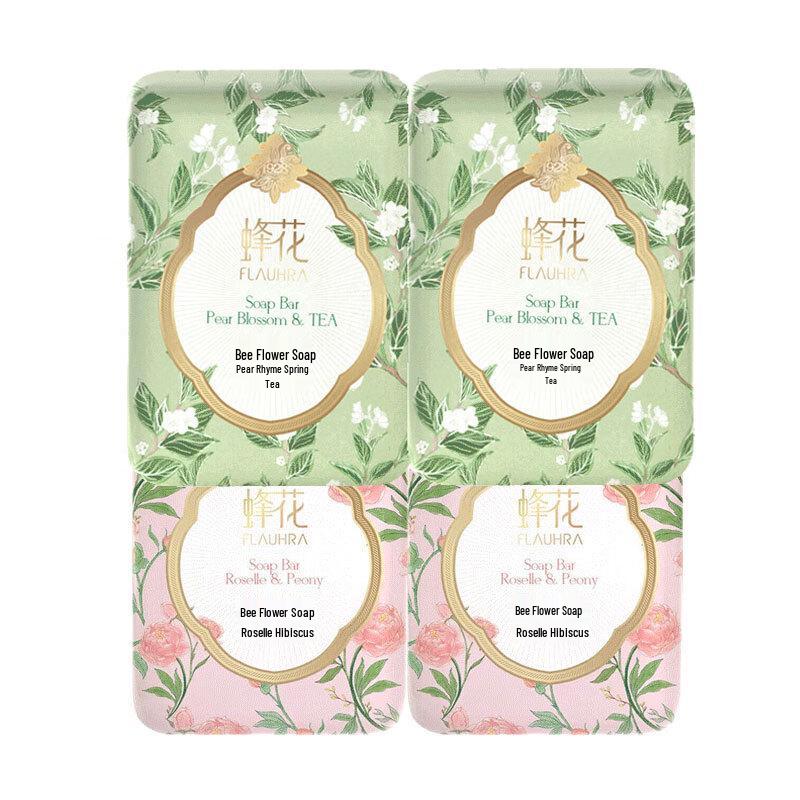 Pehchaolin Scented Soap Set (Pear Tea & Roselle Peony)