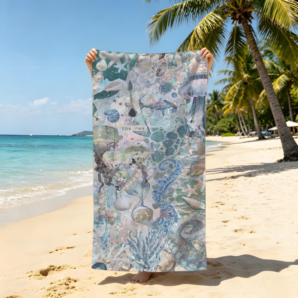 Art M-Marble T-Texture Towel Beach Blanket Towel For Travel Gym Shower Luxury Lightweight Camping Pool hot