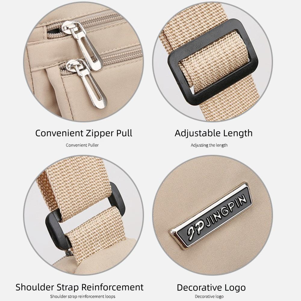 Fashion Casual Crossbody Bag Lightweight Large Capacity Messenger Bag Multi-Functional Shoulder Bag Women