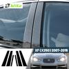Glossy Black Carbon Fiber Window Door Deal B C Pillar Post Cover Sticker For Jaguar XF I X250 2007-2015 2008 2009 2010 2011