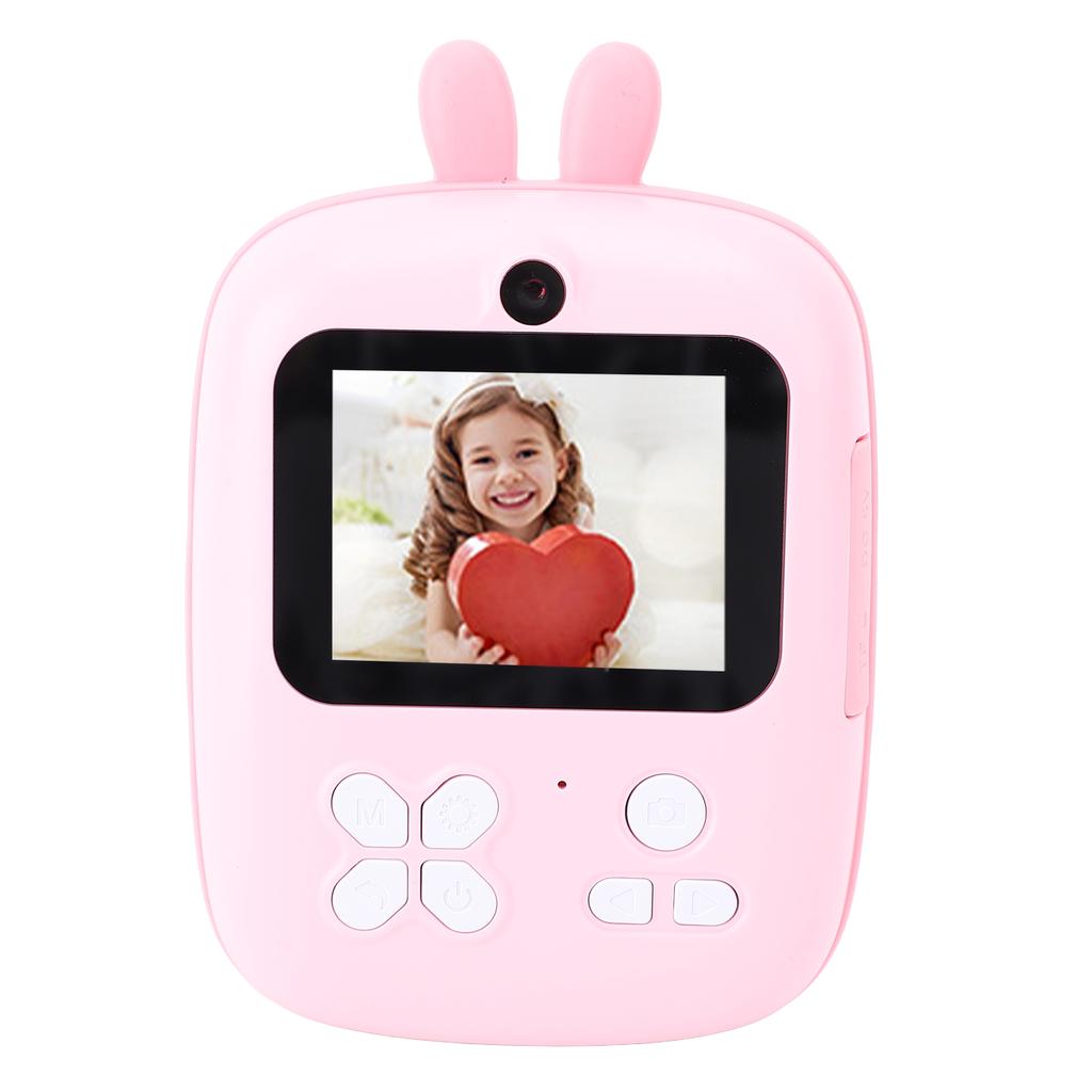 Kleine Druckkamera 1080P 80MP Mikro Tragbar 2 Kameras Sofortiger Schwarzweiß-Fotodruck Rosa