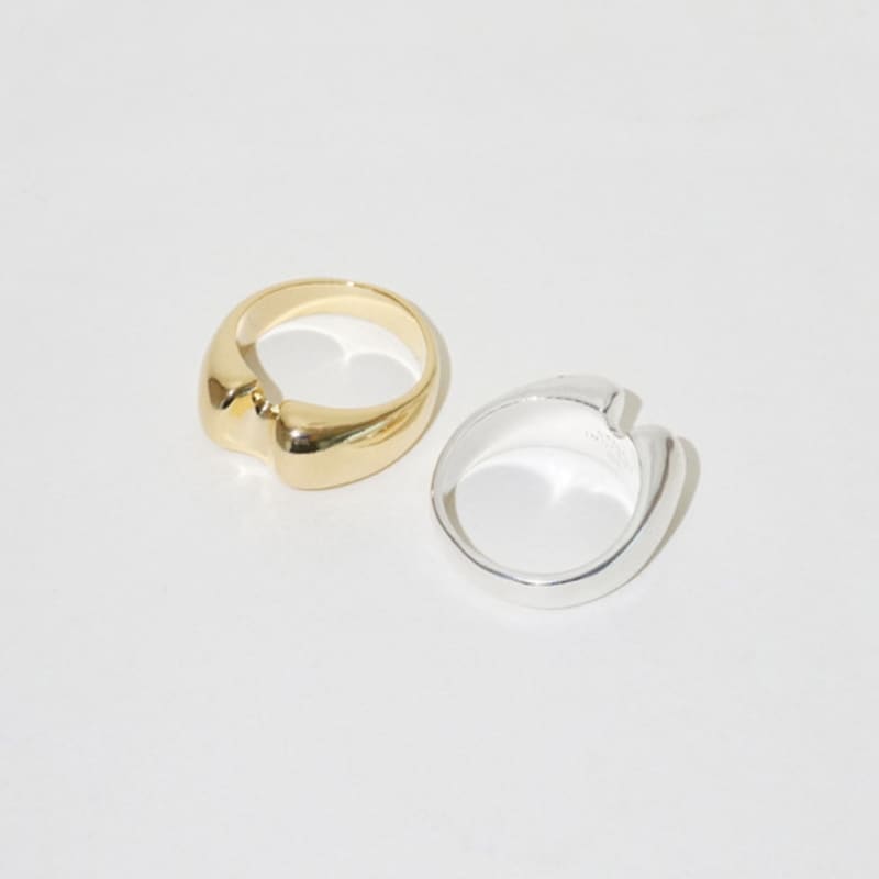 

STILL INSTANT Round Hole & Forms - Ring 05 (2colors) SILVER