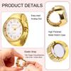 Ring Watch Women's Ring Watch Roman Analog Free Size Stainless Steel Ring Watch Simple Fashion Quartz Watch Gold Silver Fashion Accessory - Birthday