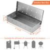 2 Pack Stainless Steel Smoker Box, for Use with Wood Chips To Add Smoky BBQ Flavor To Gas or Charcoal Grills