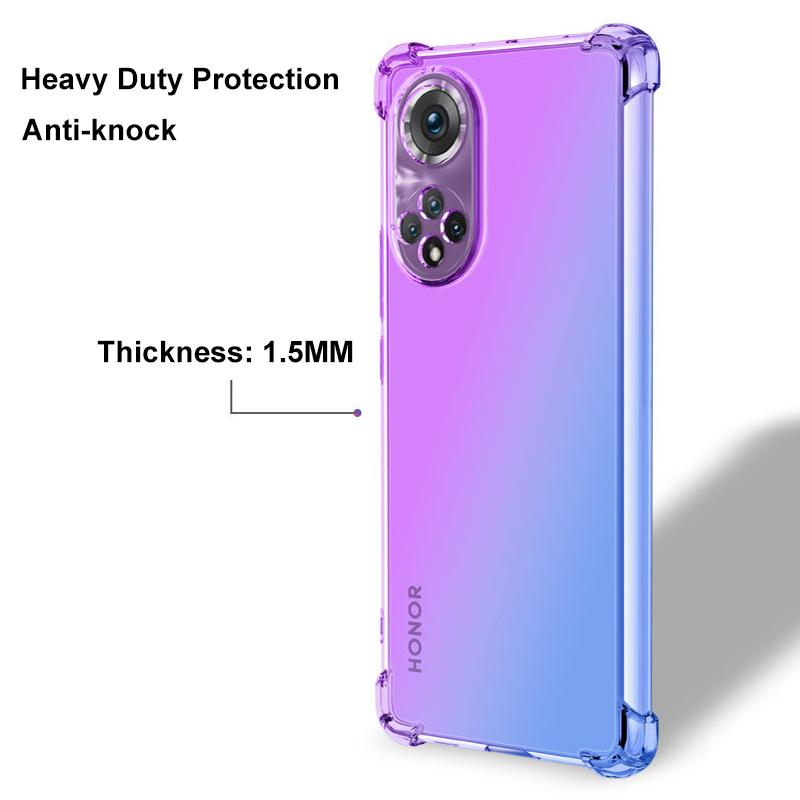 Coque pour Honor X6/Honor X8 5G/Honor 70 Lite 5G avec 2 Protecteur D'écran en Verre Trempé