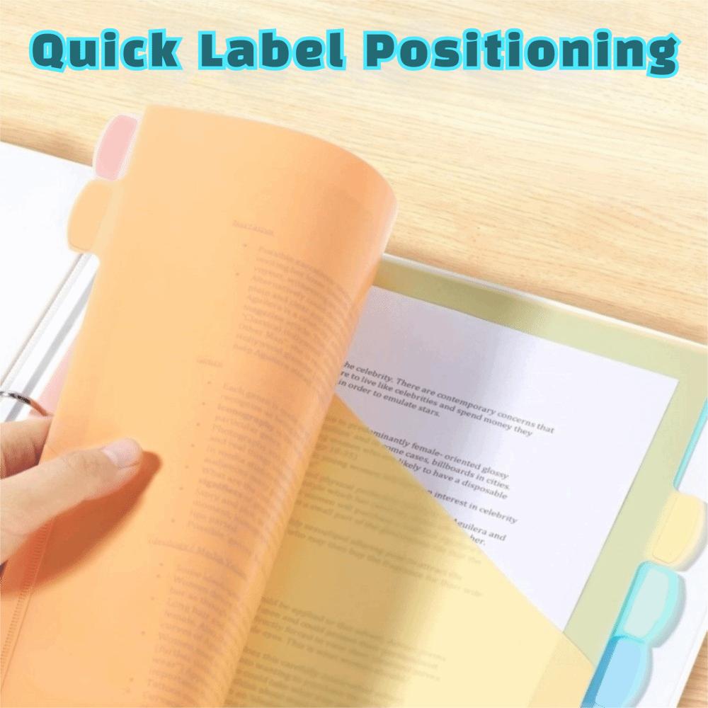 Plastic Loose Leaf File Organizers Durable Tab Dividers Lightweight Binder Dividers For School