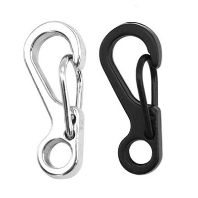 10 Pièces Mousqueton Clip Paracorde Alliages d'Aluminium Porte-clés Fermoir Mousqueton Petit Mousqueton Clip Mousqueton à Ressort Crochet Porte-clés
