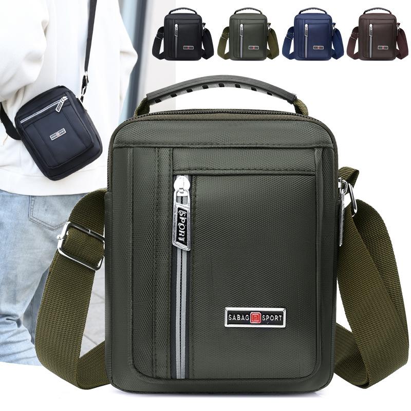 Shoulder Bag Men's Messenger Bag Backpack Casual Waterproof Nylon Bag Travel Bag Trendy Fashion Men's Bag