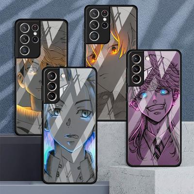 Coque en verre pour Samsung Galaxy S22 S20 FE S21 Plus S10 5G S9 Note 20 Ultra 10 Anime japonais Tokyo Revengers