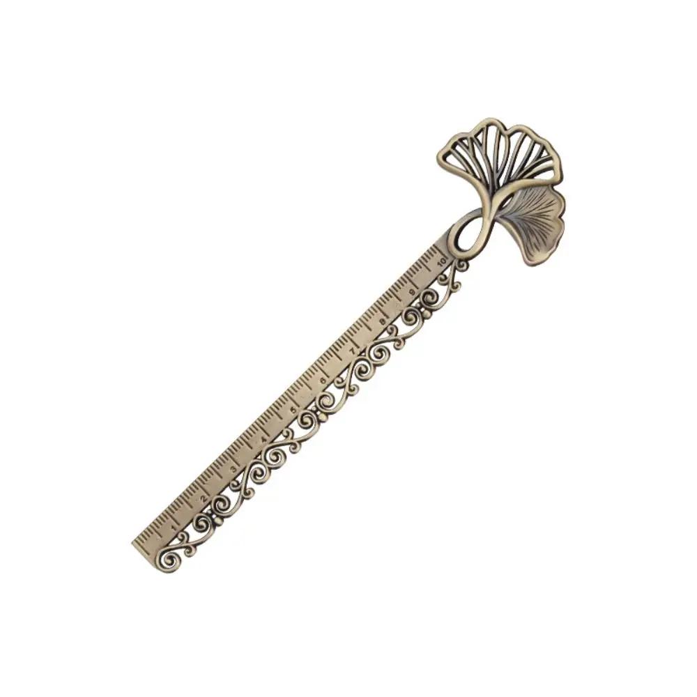 Vintage Metal Ruler For Needlework Measuring Tool DIY Handmade Craft Clothes Sewing Accessories Multi-function School Stationery