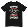 Never Underestimate Old Man Still Turns Wrenches In His Seventies Mechanic Shirt