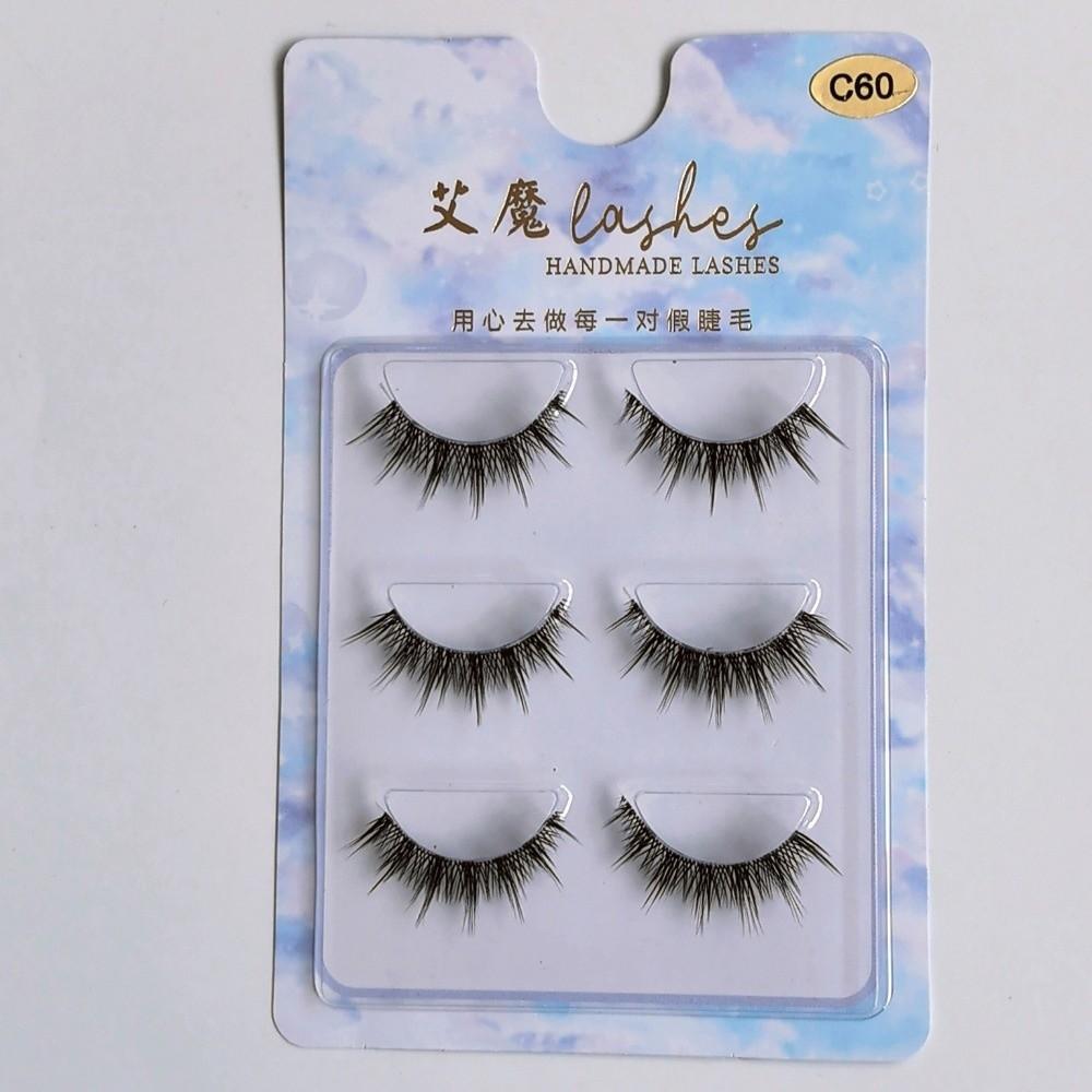 Natürlich aussehende Manga-Wimpern Japanisches Cosplay Falsche Nerz-Wimpern Heiße Nerz-Wimpern für Damen