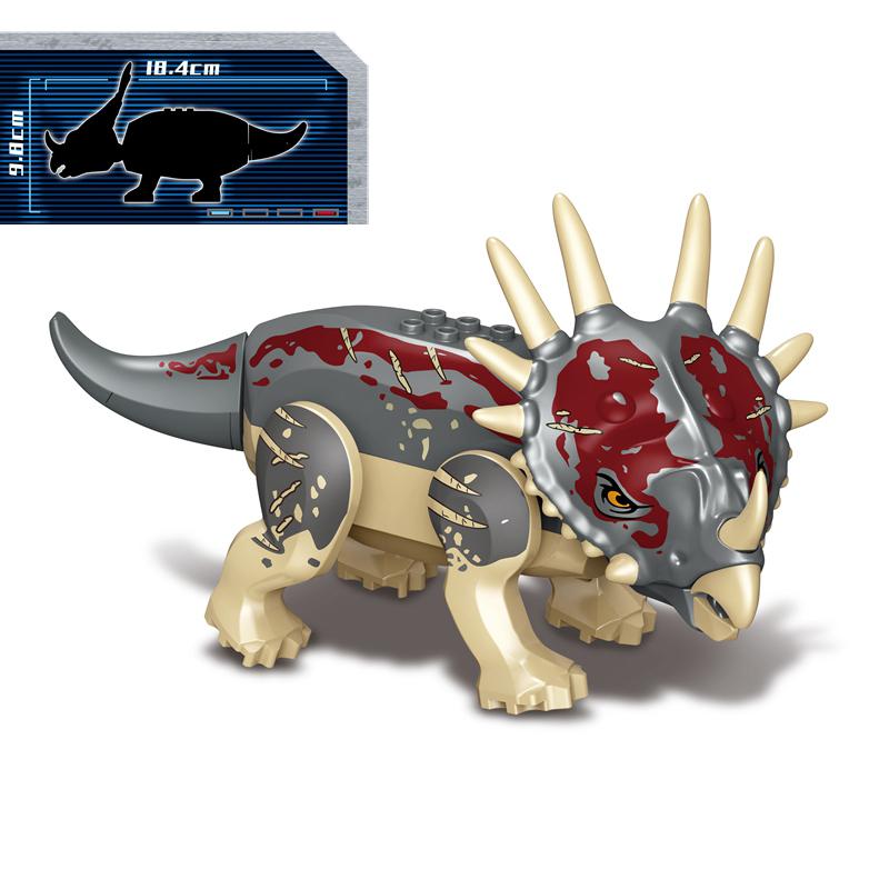 Jurassic World 2 Dinosaurs Figures Tyrannosaurus Rex Indominus Rex I-Rex Indoraptor Building Blocks Kids Toy Compatible