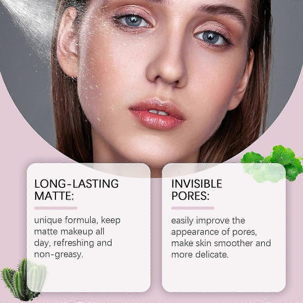 Mattifying Waterproof Setting Spray for Long Lasting Face Makeup, Lightweight Matte Finishing Fixing Spray, Oil Control Hydrating Make Up Spray Less