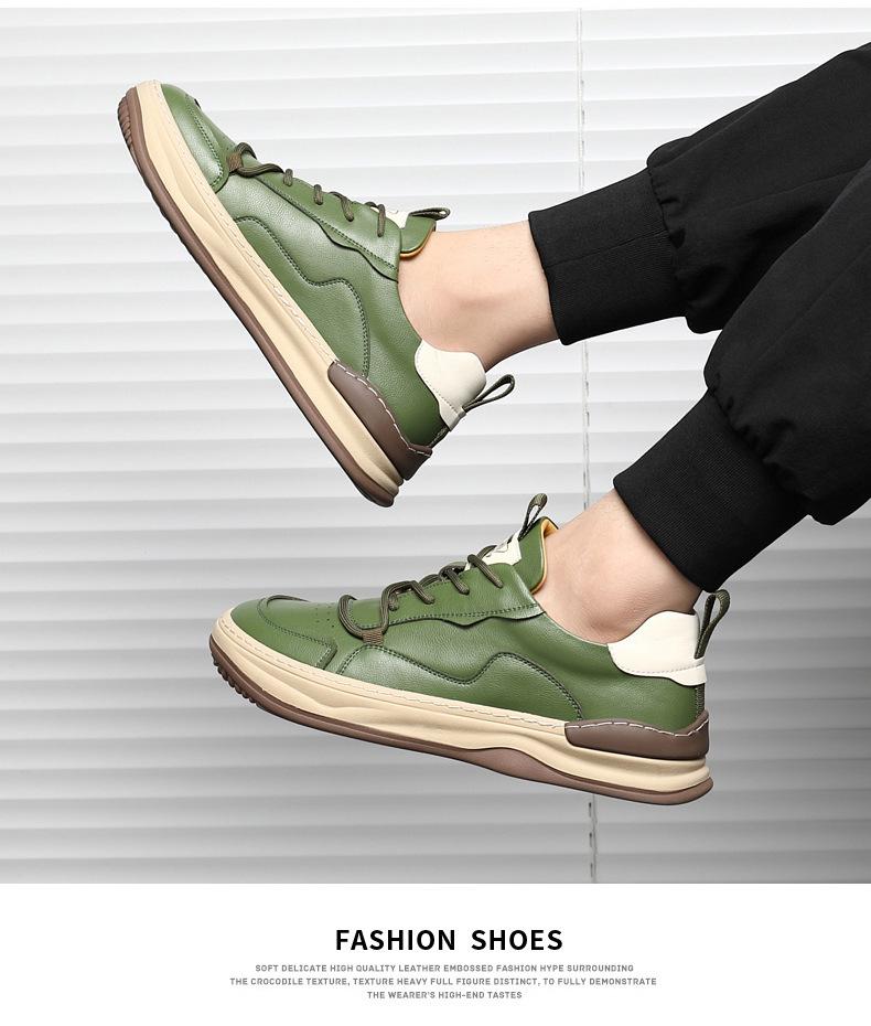 Mode Handgefertigt Maßgefertigt Echtes Rindsleder Herren Freizeitschuhe Schnür-Sneaker Bequem Atmungsaktiv Laufschuhe Luxus Designerschuhe