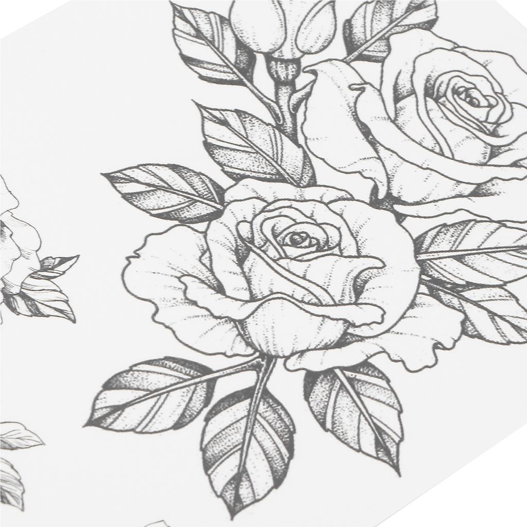 Temporary Tattoo Sticker Arm Chest Back Leg Waterproof Women Flower Tattoo StickerTH-396