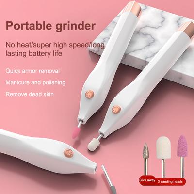 Elektrische Nagellack-Bohrmaschine, tragbare elektrische Mini-Maniküre-Kunststiftwerkzeuge für Gel-Entferner