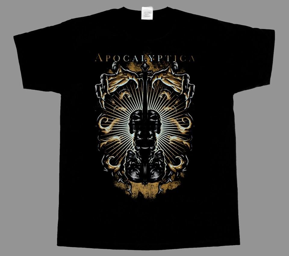 Apocalyptica Band Short Sleeve Cotton Black All Size T-Shirt AR927 XXXXL