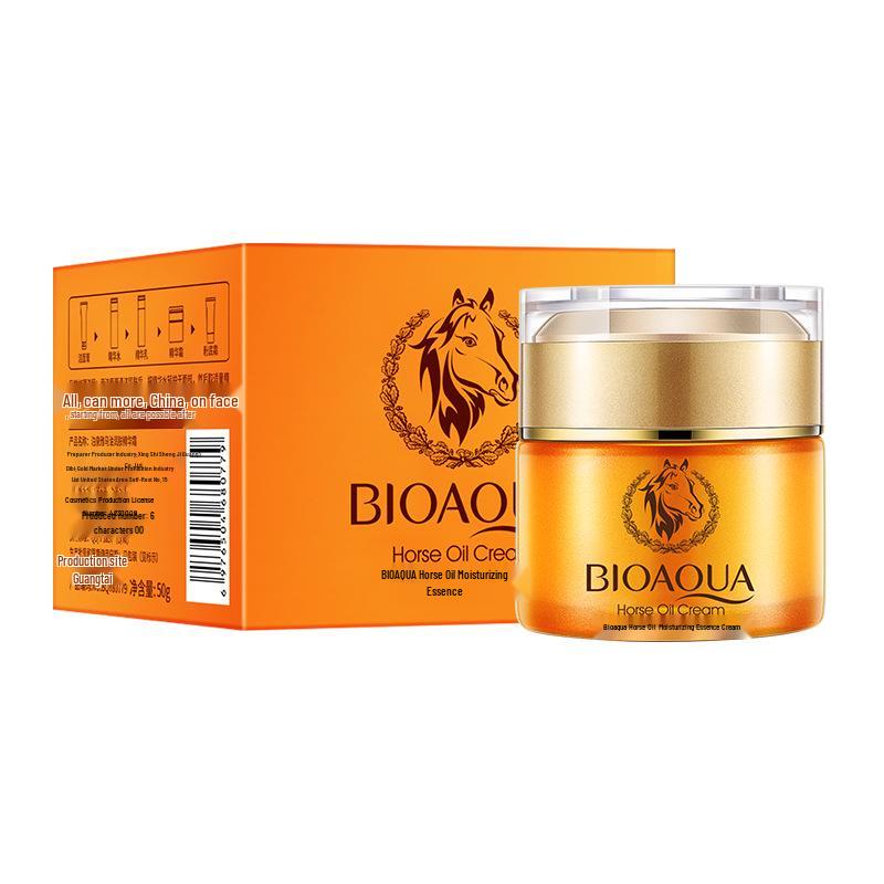BIOAQUA Horse Oil Essence Whitening Cream - Hydrating & Nourishing Skincare.
