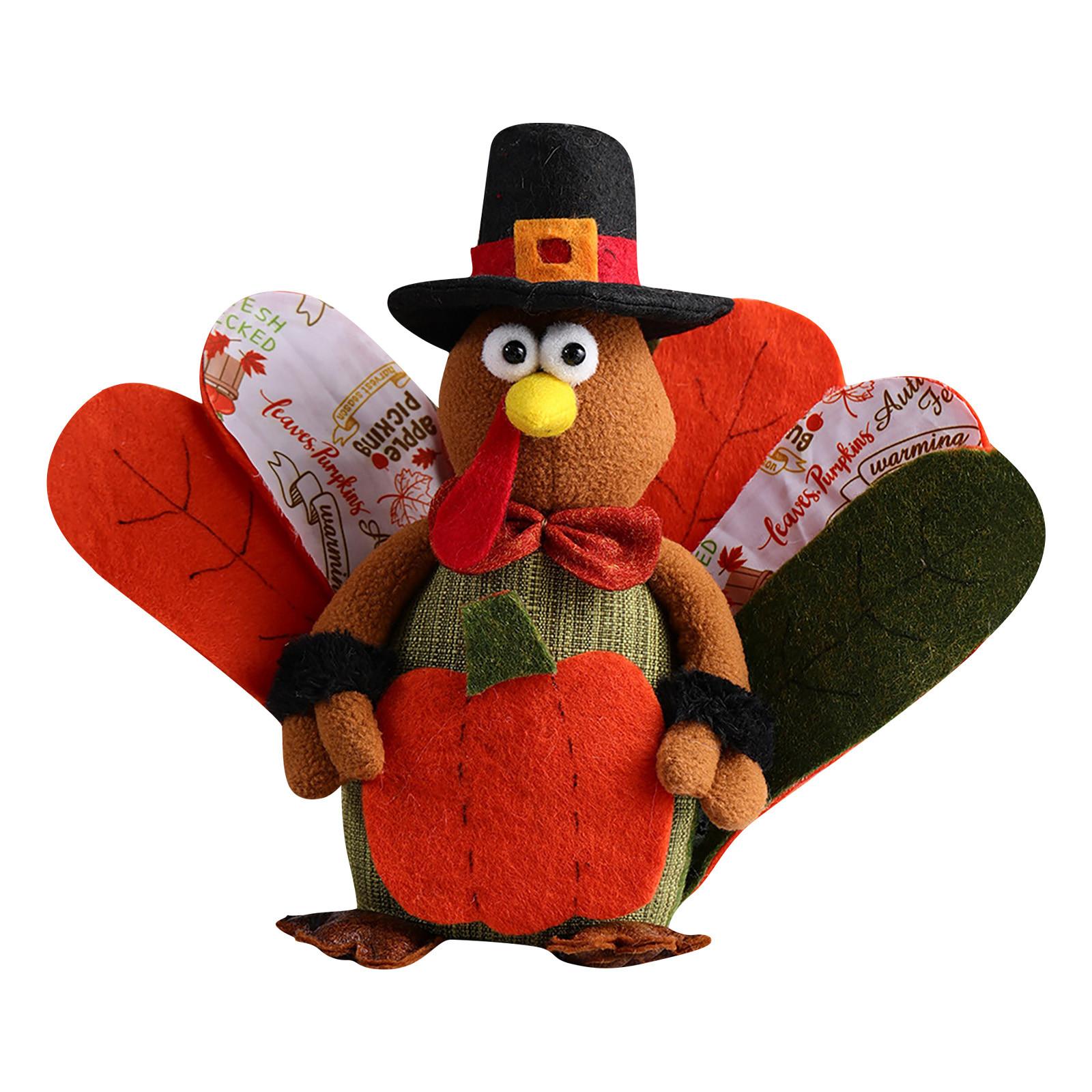 

Безликая кукла в форме индейки, украшение для дома на День Благодарения