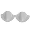 2pcs Clam Shell Vent Wire Pass Through Cover Polished Stainless Steel Accessory for Marine Boat