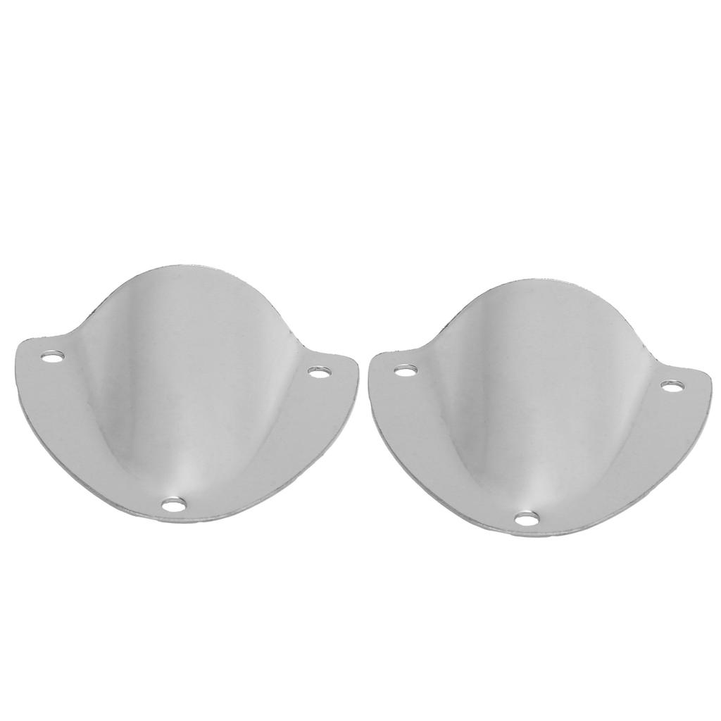 2pcs Clam Shell Vent Wire Pass Through Cover Polished Stainless Steel Accessory for Marine Boat
