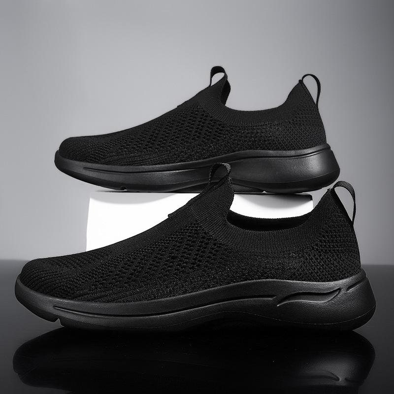Men's shoes one pedal new sports and leisure fly-woven dad shoes fly-woven surface breathable men's shoes
