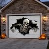 Halloween Garage Door Cover Banner Large Hanging Backdrop Halloween Outdoor Hanging Banner for Outdoor Indoor Wall Decor