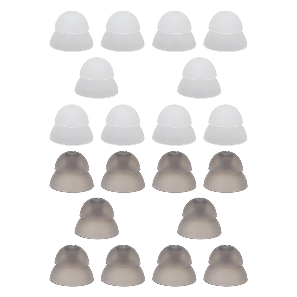 10PCS Hearing Aid Domes 12mm/0.5in Double Layer Soft Silicone Washable Removable Anti Static