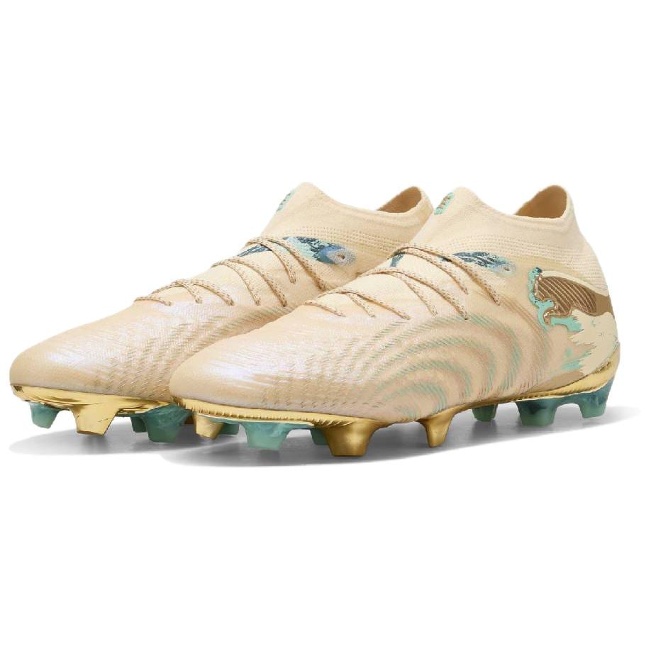 Puma Future 9 Scarpe da Calcio in Erba Naturale Unisex Beige Chiaro Blu Glassa 108943-01