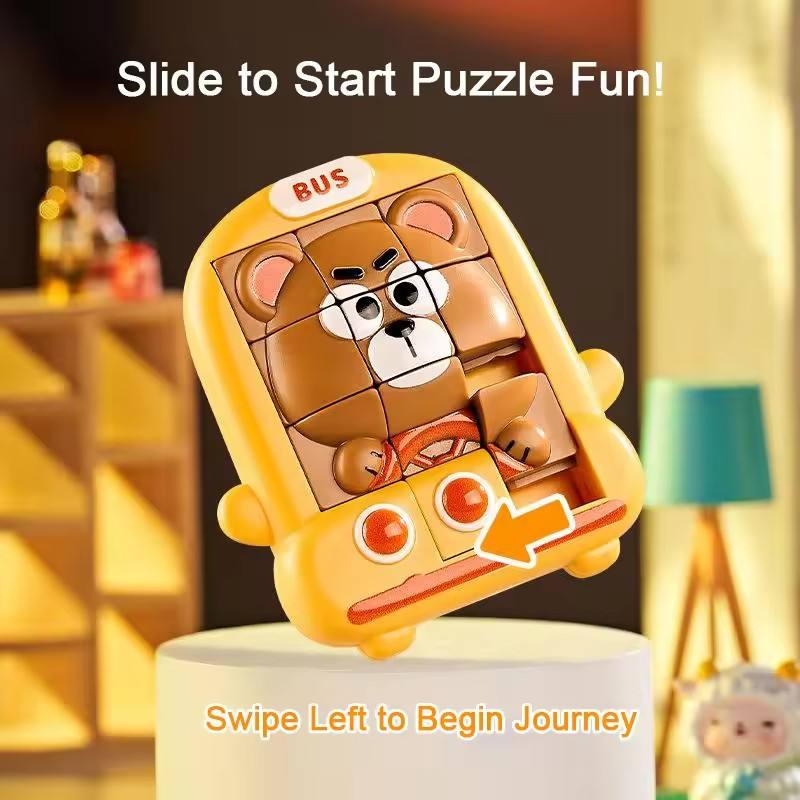 Huarong Dao 3D Animal Puzzles Early Education Pet Maze Playthings Montessori Intelligence Games for Thinking Training Children's Toy