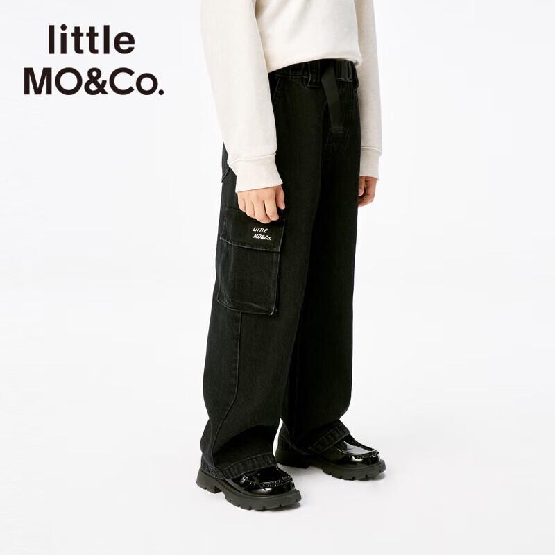 little MO&Co. Kids  Straight-Leg Denim Jeans 140