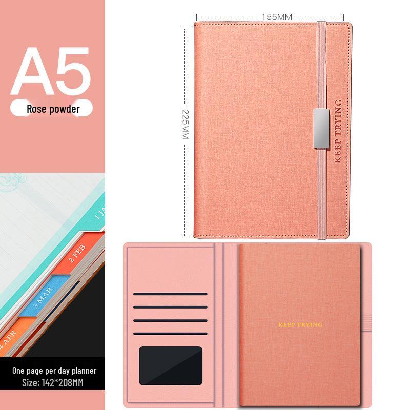 Artistic Daily Planner: Elegant Study & Work Efficiency Handbook