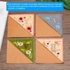 Personalized Hand Embroidered Corner Bookmark Cute Flower Felt Stitched Triangle Book Mark Page Marker for Women Men Book Lovers