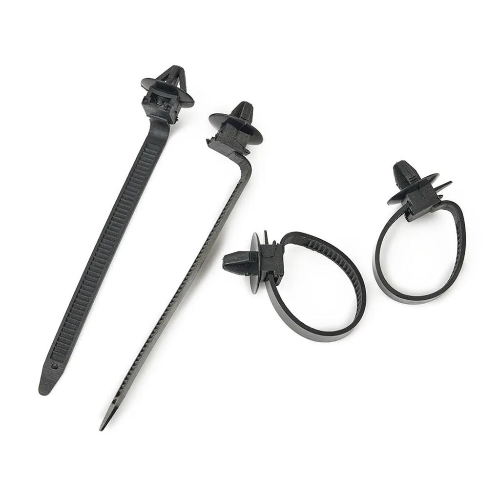 50 Pcs Self Locking Wire Harness Fastener Clamp Clip Cable Ties Management Car Wire Organizer Car Corrugated Pipe