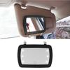 Universal  Car Sun Visor Makeup Mirror LED Touch Switch Sun Visor HD Interior HD Mirror 170*110mm-No Battery