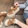 Korean Version Thick-soled Old Dirty Little Dirty Shoes Lamb Wool Shoes Star Velvet Cotton Shoes Casual Bread Shoes Board Shoes Women