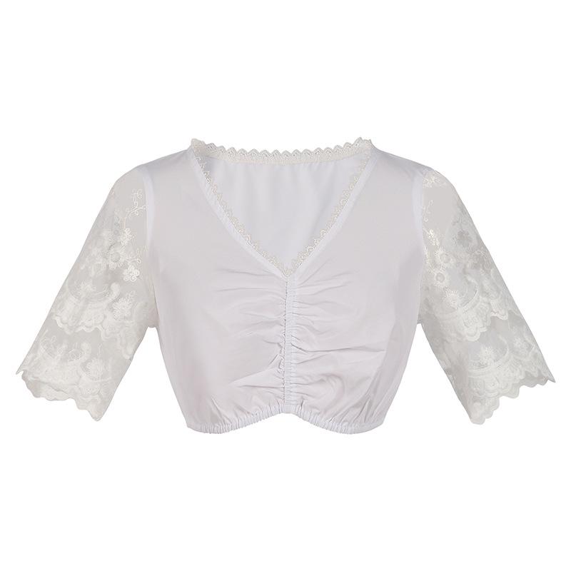 2025 Spring/Summer Women's European & American Cosplay Maid Beer Costume Short Sleeve Dress Set