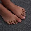 9Pcs Adjustable Toe Rings for Women Hypoallergenic Open Toe Ring Set Women Beach Foot Jewelry Caring Women Foot Ring Jewelry