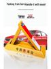 Thickened Triangle Parking Post: Anti-Collision Wheel Stopper with No-Drill Installation