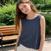 Topuri Femei Gât Rotund Fără Mâneci Croială Largă Pulover Topuri Vară Primăvară Casual Stratificare de Bază Tricou Uzură Zilnică