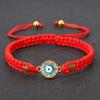 Women Crystal Blue Evil Eye Braided Bracelet Turkish Healing Yoga Couple Bracelet&Bangles Chain Pulsera Jewelry Gift
