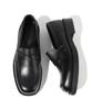 Firenze Atelier Voluminous Square Line Simple U-Tip Penny Loafer 8500 [Black Fg]