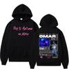 Omar Courtz Por Si Manana No Estoy 2026 Tour Hooded Men's Fashion Harajuku Retro Sweatshirt High Quality Fleece Oversized Hoodie