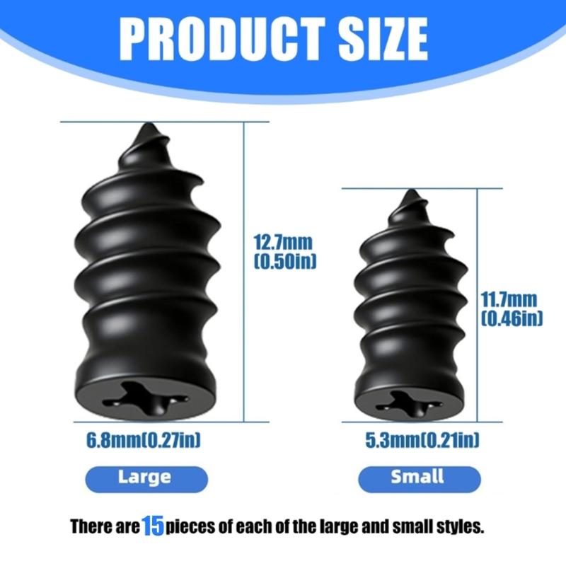 Carbon Steel Tire Plug Kit With 30 Rubber Nails And Screwdriver Unversal For Vehicle Motorcycle Truck Flat Tire Repair